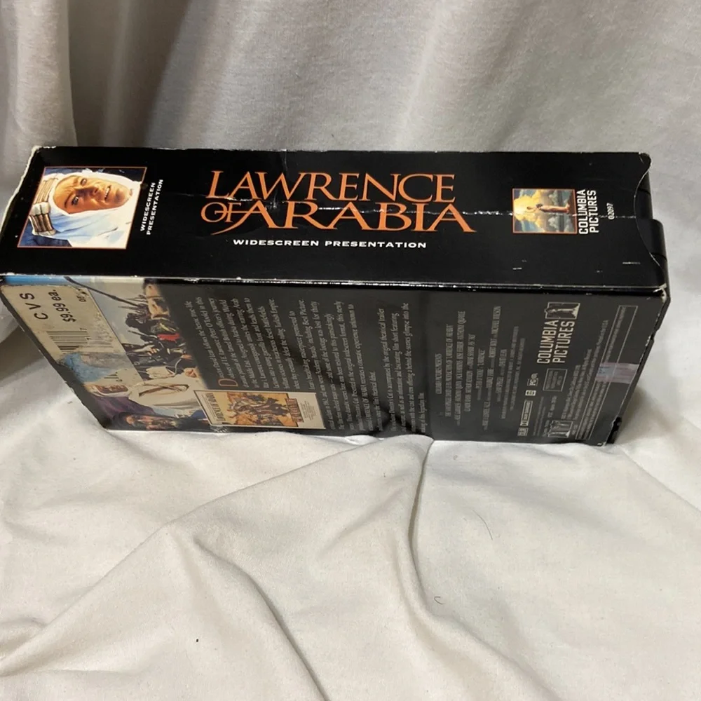 Vintage VHS Tapes Lawrence of Arabia